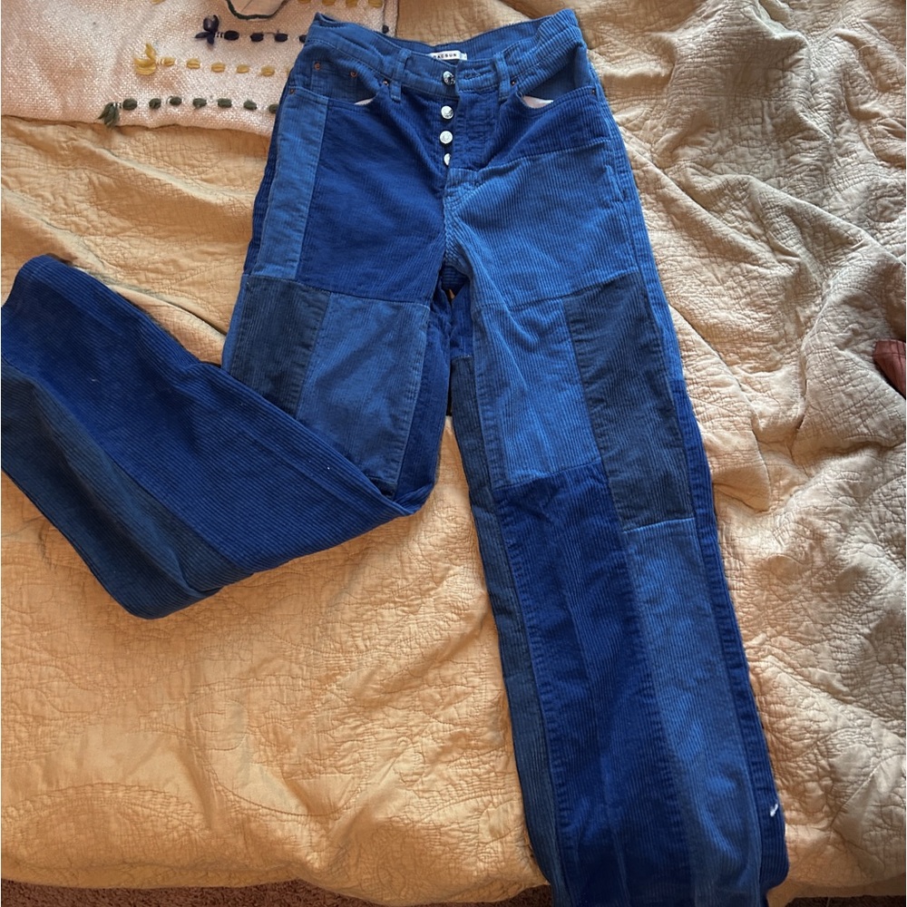 Patchwork corduroy Pacsun baggy jean